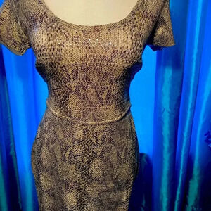 Snake print dress